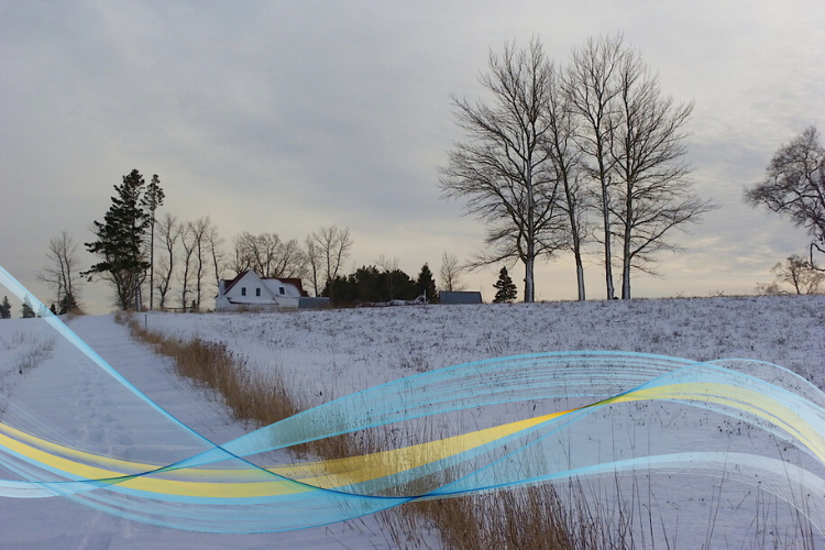 Recognizing the Signs of Mental Health problems Image of PEI farm in winter under snow cover